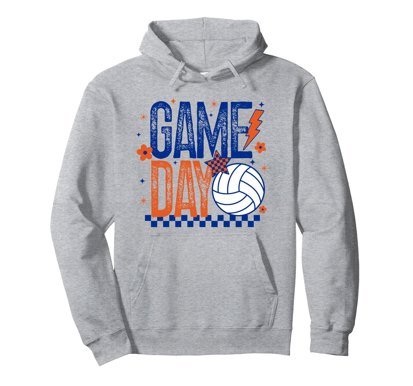 Volleyball Game Day Volleyball Mom Blue Hoodie - Minimalist Print Unisex - T-Shirt, Sweatshirt, Hoodie