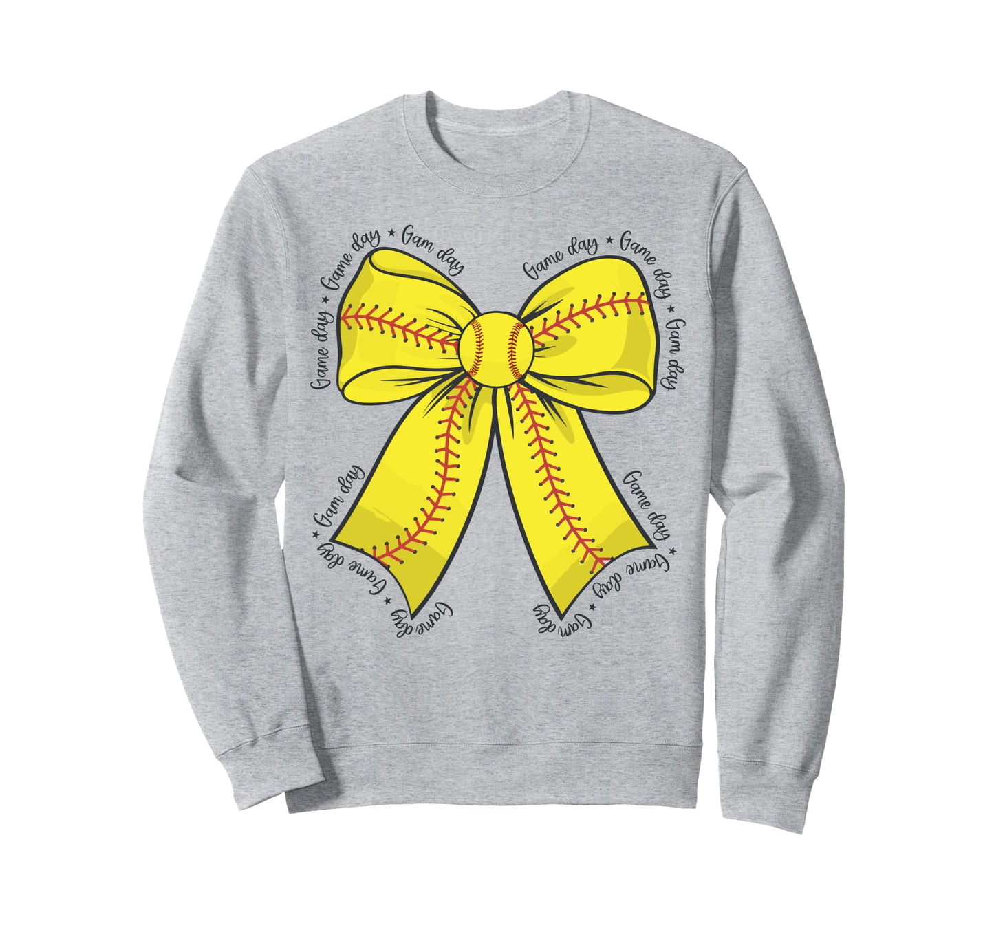Softball Mom Coquette Bow Softball Sweatshirt - Minimalist Print Men Women - T-Shirt, Sweatshirt, Hoodie