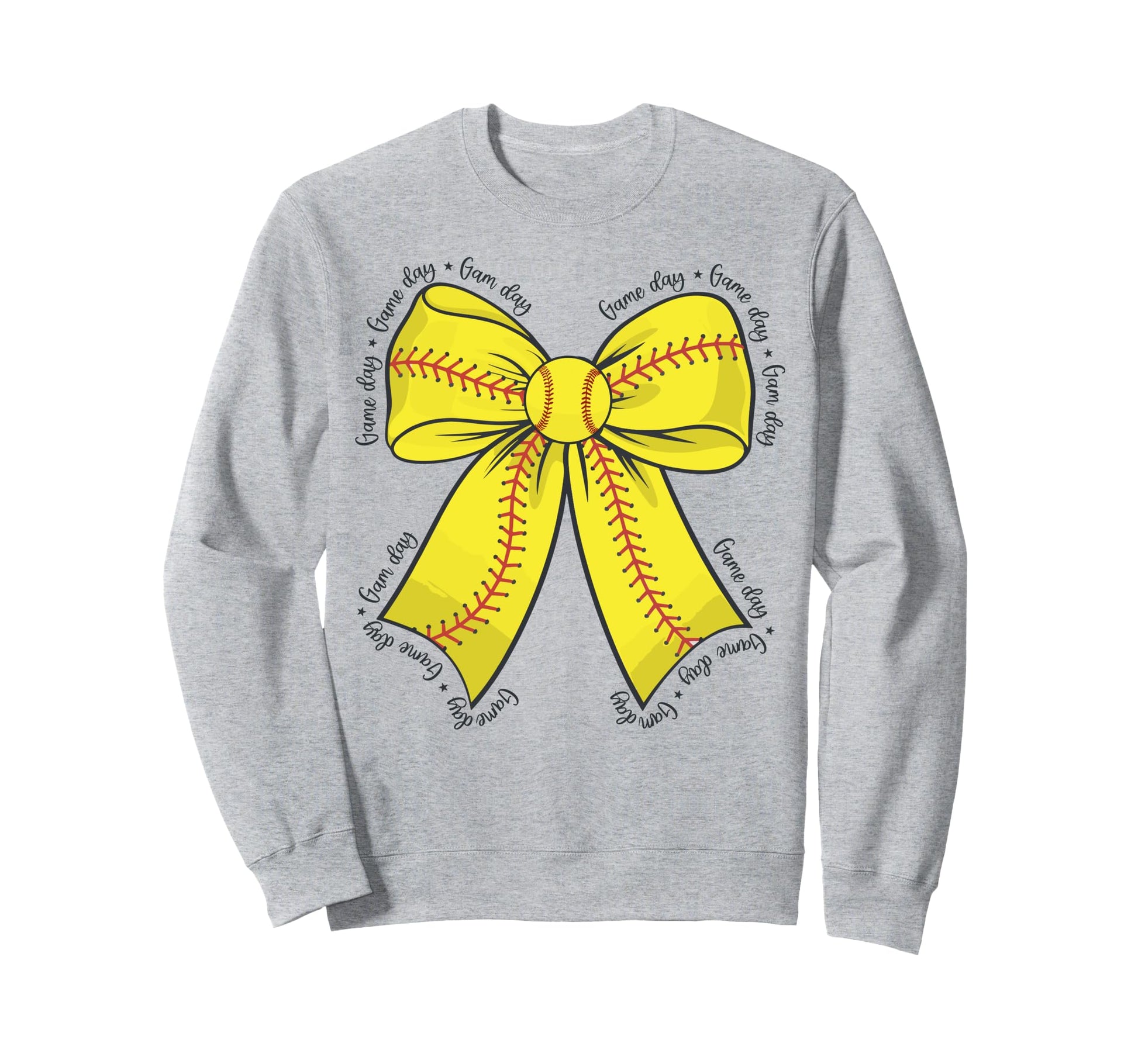 Softball Mom Coquette Bow Softball Sweatshirt - Minimalist Print Men Women - T-Shirt, Sweatshirt, Hoodie
