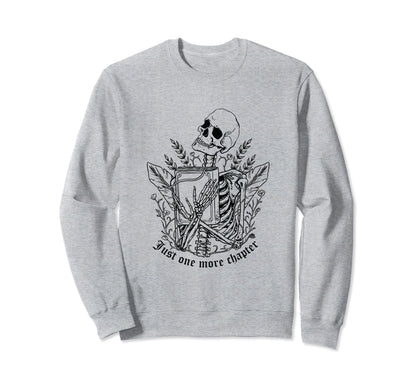 Reading Book Lover One More Chapter Nerd Sweatshirt - Graphic Print Unisex - T-Shirt, Sweatshirt, Hoodie