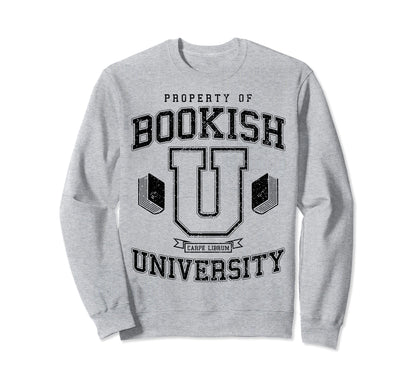 Funny Bookish University College Sweatshirt - Graphic Print for Adults - T-Shirt, Sweatshirt, Hoodie