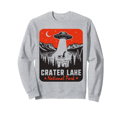 Crater Lake National Park Ufo Loch Sweatshirt - Novelty Apparel Unisex - T-Shirt, Sweatshirt, Hoodie