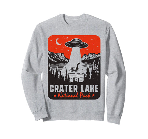 Crater Lake National Park Ufo Loch Sweatshirt - Novelty Apparel Unisex - T-Shirt, Sweatshirt, Hoodie