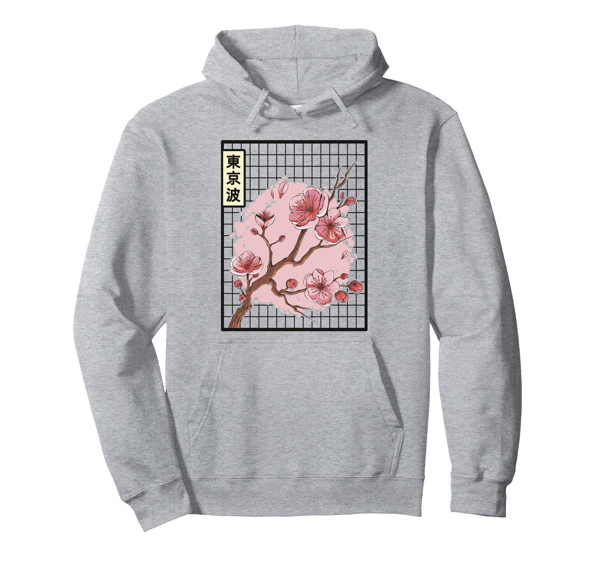 Cherry Blossom Japanese Sakura Tree Hoodie - Fun Novelty Design Men Women - T-Shirt, Sweatshirt, Hoodie