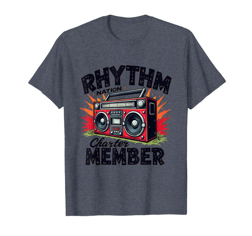 Rhythm Nation Charter Member Hip T-Shirt - Casual Everyday Wear for Adults - T-Shirt, Sweatshirt, Hoodie