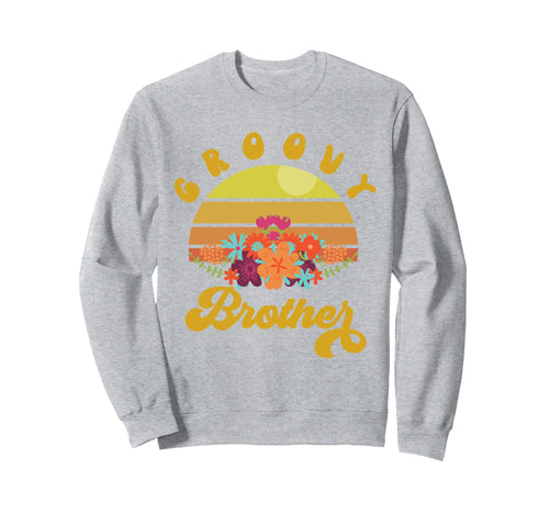 Floral Rainbow Groovy Brothers Sweatshirt - Aesthetic Graphic for Adults - T-Shirt, Sweatshirt, Hoodie