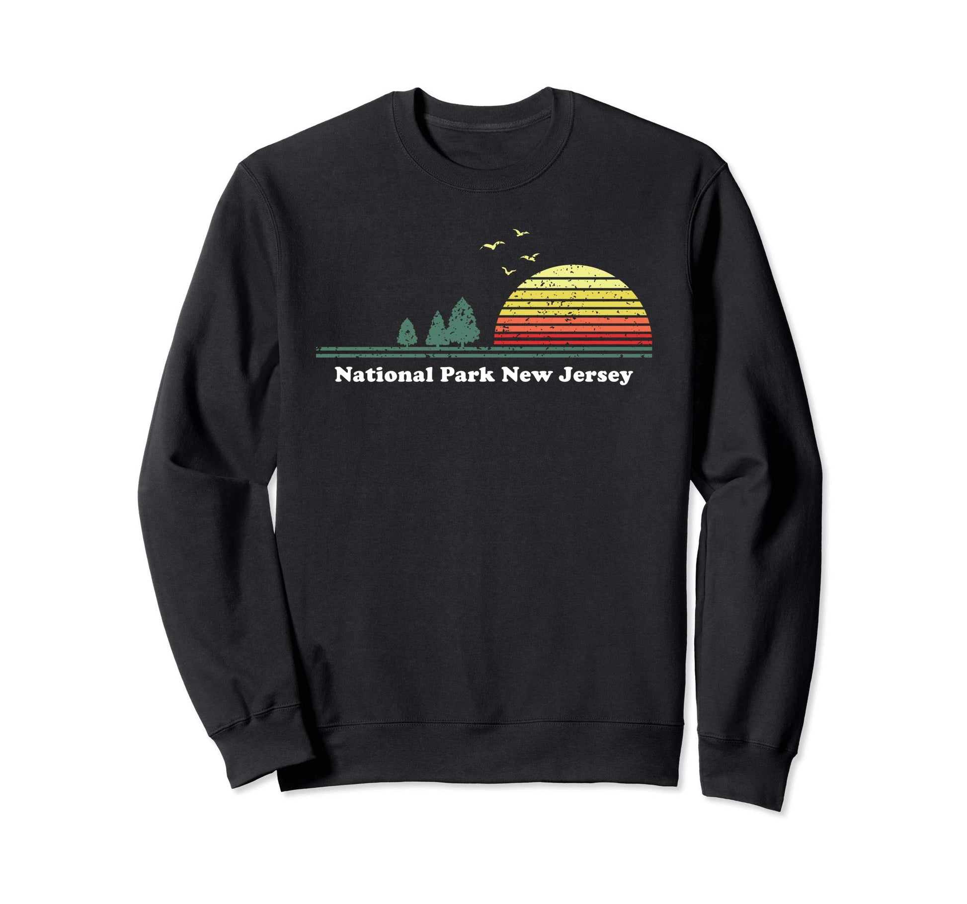 National Park New Jersey Sunset Sweatshirt - Unique Graphic Men Women - T-Shirt, Sweatshirt, Hoodie