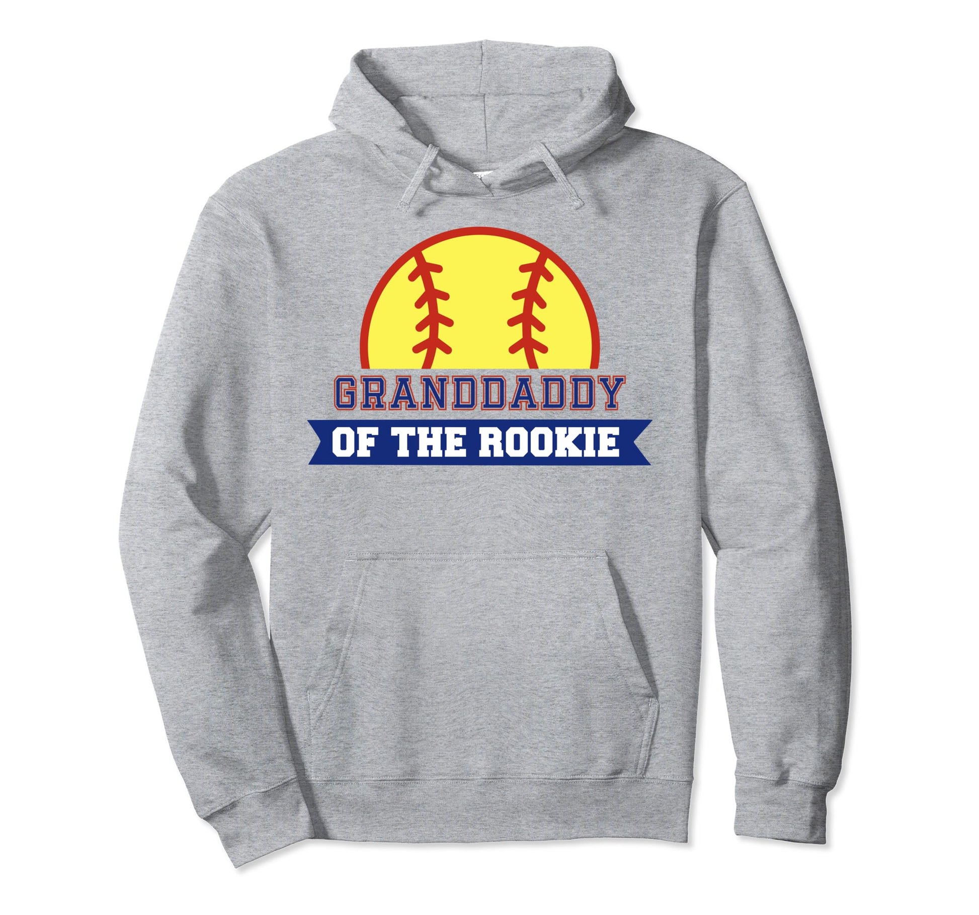 Granddaddy Rookie 1St Birthday Softball Hoodie - Trendy Graphic Men Women - T-Shirt, Sweatshirt, Hoodie