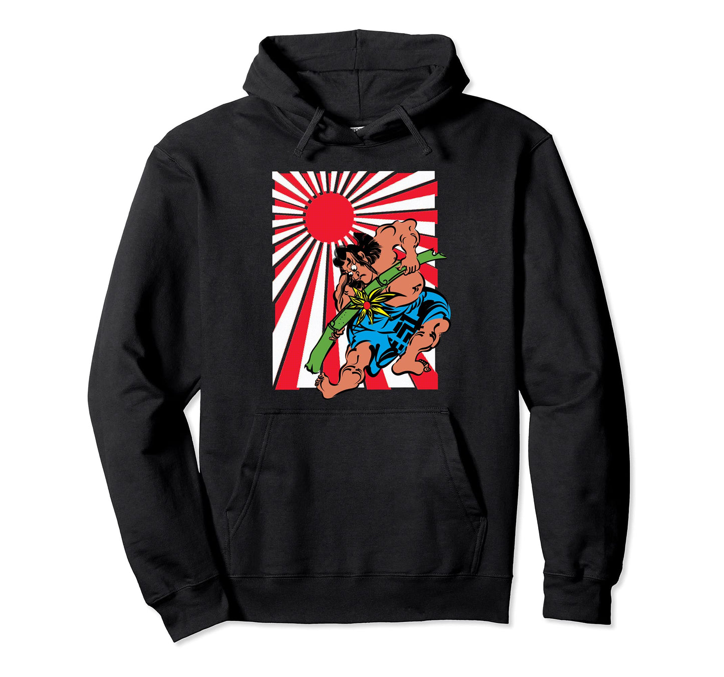 Samurai Japanese Jujitsu Kabuki Japan Flag Hoodie - Graphic Print Unisex - T-Shirt, Sweatshirt, Hoodie