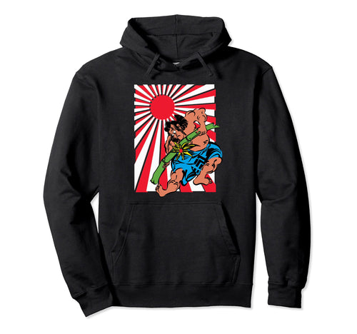 Samurai Japanese Jujitsu Kabuki Japan Flag Hoodie - Graphic Print Unisex - T-Shirt, Sweatshirt, Hoodie