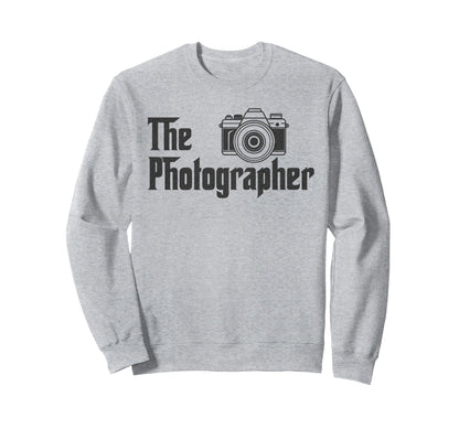 Funny Camera Photographer Sweatshirt - Minimalist Print Men Women - T-Shirt, Sweatshirt, Hoodie
