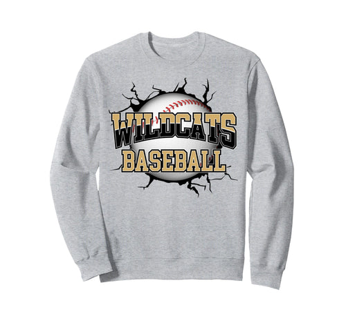 Wildcats Baseball Mom Gold Wildcat Sweatshirt - Streetwear Style Men Women - T-Shirt, Sweatshirt, Hoodie