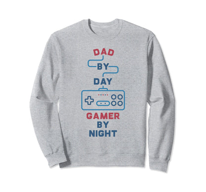 Dad Day Gamer Night Video Games Lover Sweatshirt - Unique Graphic Unisex - T-Shirt, Sweatshirt, Hoodie