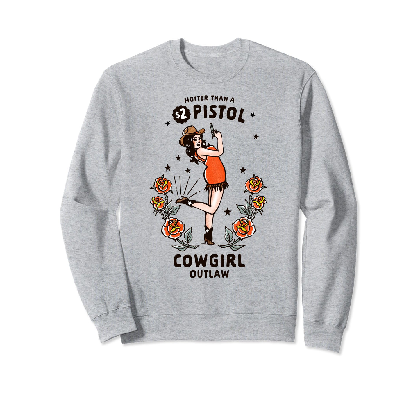 Womens Western Boho Outlaw Sweatshirt - Streetwear Style for Adults - T-Shirt, Sweatshirt, Hoodie