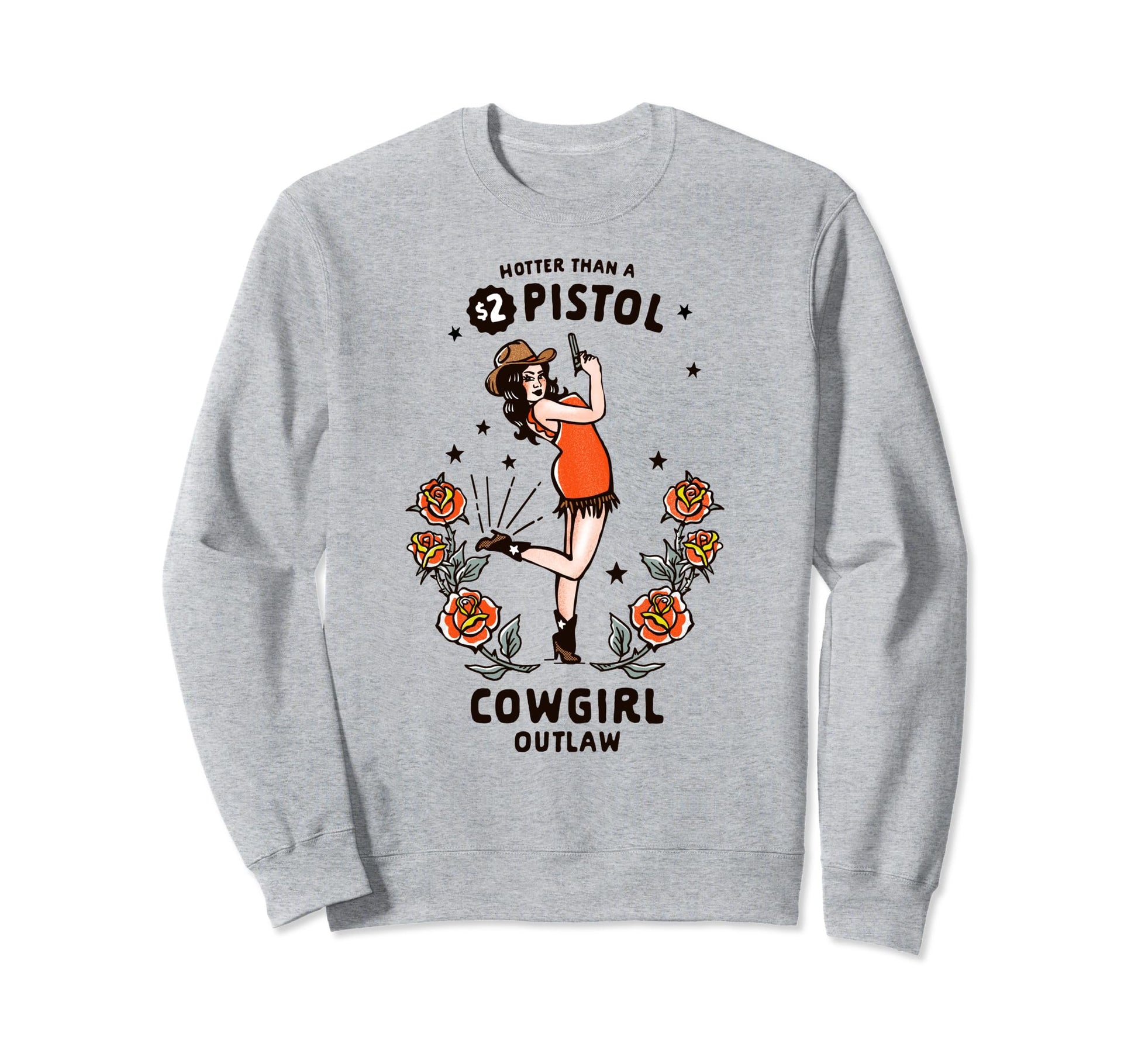 Womens Western Boho Outlaw Sweatshirt - Streetwear Style for Adults - T-Shirt, Sweatshirt, Hoodie