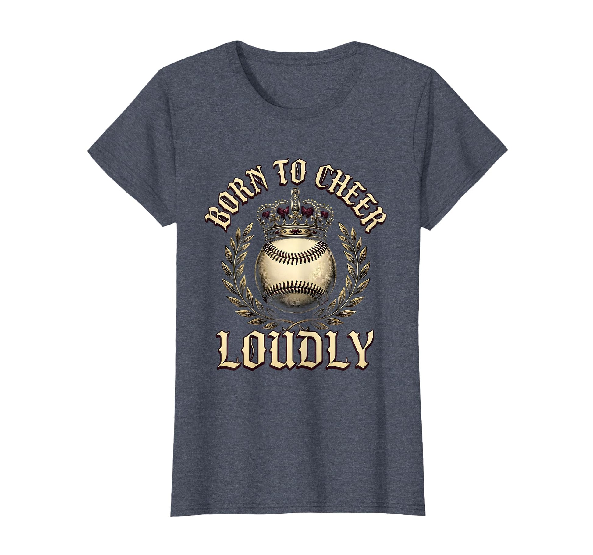 Born To Cheer Loudly Baseball Mom T-Shirt - Minimalist Print Unisex - T-Shirt, Sweatshirt, Hoodie