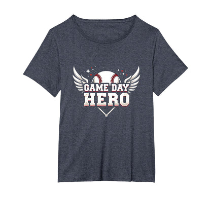 Baseball Dad Game Day Hero Proud T-Shirt - Fun Novelty Design for Adults - T-Shirt, Sweatshirt, Hoodie