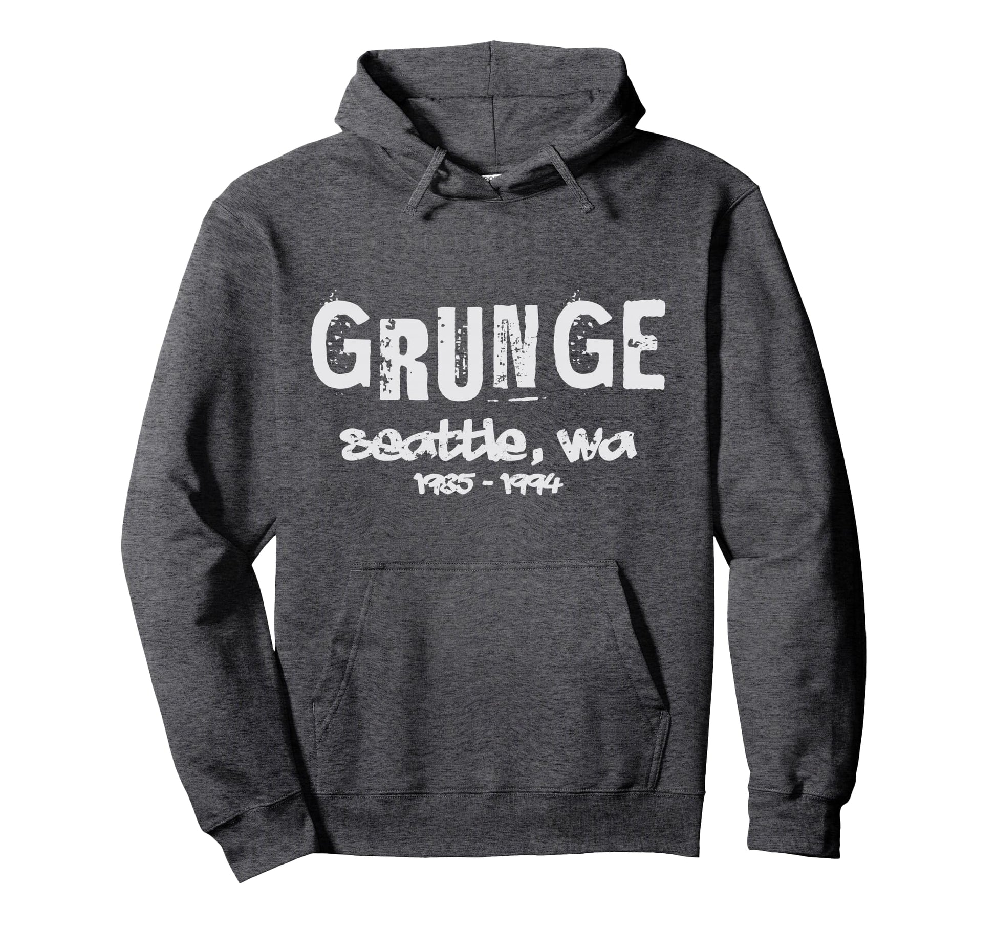 Grunge Seattle Music Hoodie - Custom Art Print Unisex - T-Shirt, Sweatshirt, Hoodie