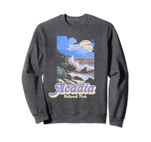 Acadia National Park Souvenir Maine Sweatshirt - Custom Art Print Unisex - T-Shirt, Sweatshirt, Hoodie