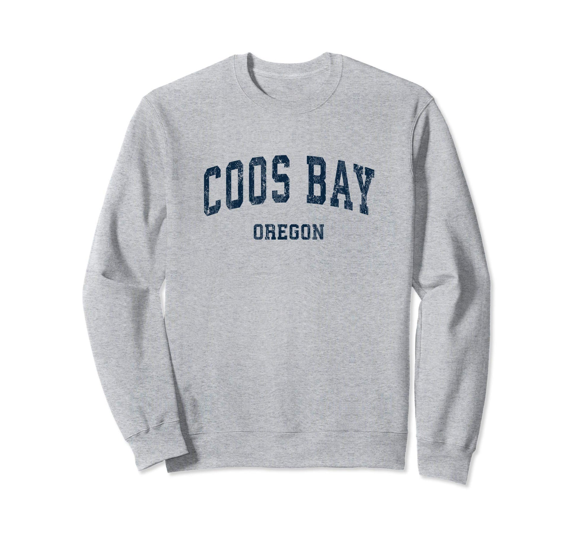Coos Bay Oregon Or Varsity Sports Sweatshirt - Custom Art Print Men Women - T-Shirt, Sweatshirt, Hoodie