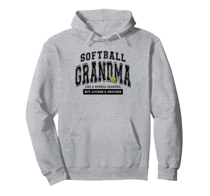Softball Grandma Matching Loud Proud Hoodie - Custom Art Print Unisex - T-Shirt, Sweatshirt, Hoodie
