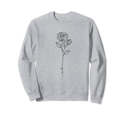 Minimalist Boho Line Art Drawing Sweatshirt - Fun Novelty Design Men Women - T-Shirt, Sweatshirt, Hoodie