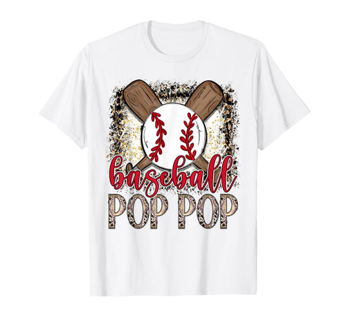 Baseball Pop Pop Leopard Proud Ball Pop T-Shirt - Aesthetic Graphic Unisex - T-Shirt, Sweatshirt, Hoodie