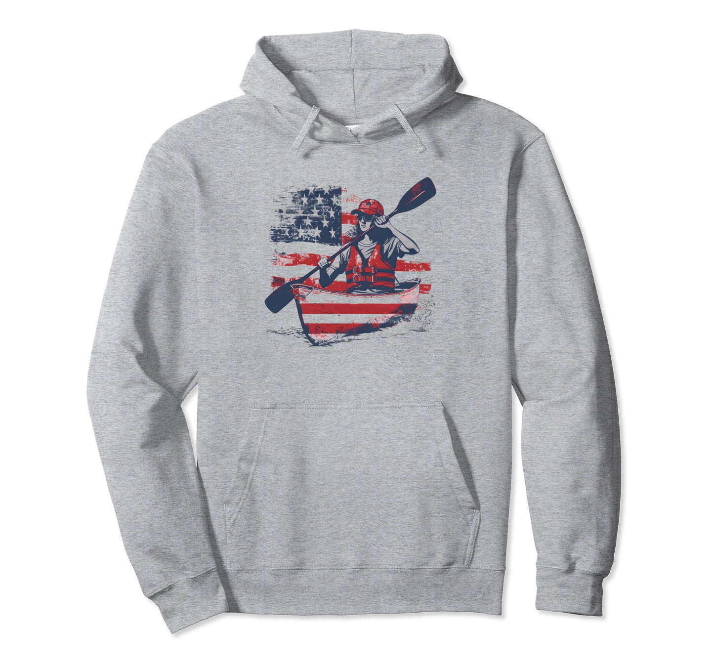 Usa Flag 2024 Mothers Day Canoe Mom Hoodie - Minimalist Print Men Women - T-Shirt, Sweatshirt, Hoodie