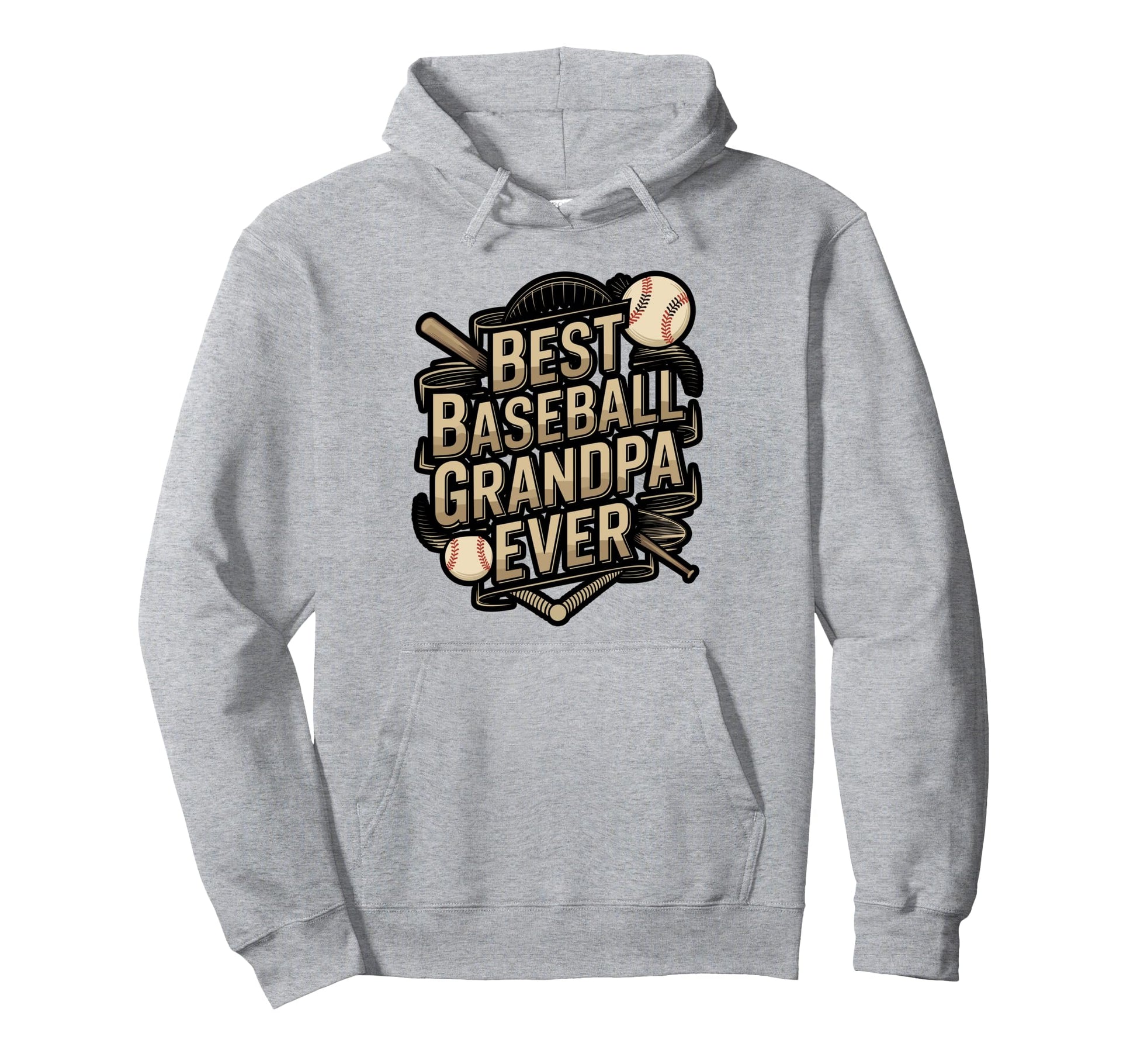 Best Grandpa Ever Baseball Hoodie - Streetwear Style for Adults - T-Shirt, Sweatshirt, Hoodie