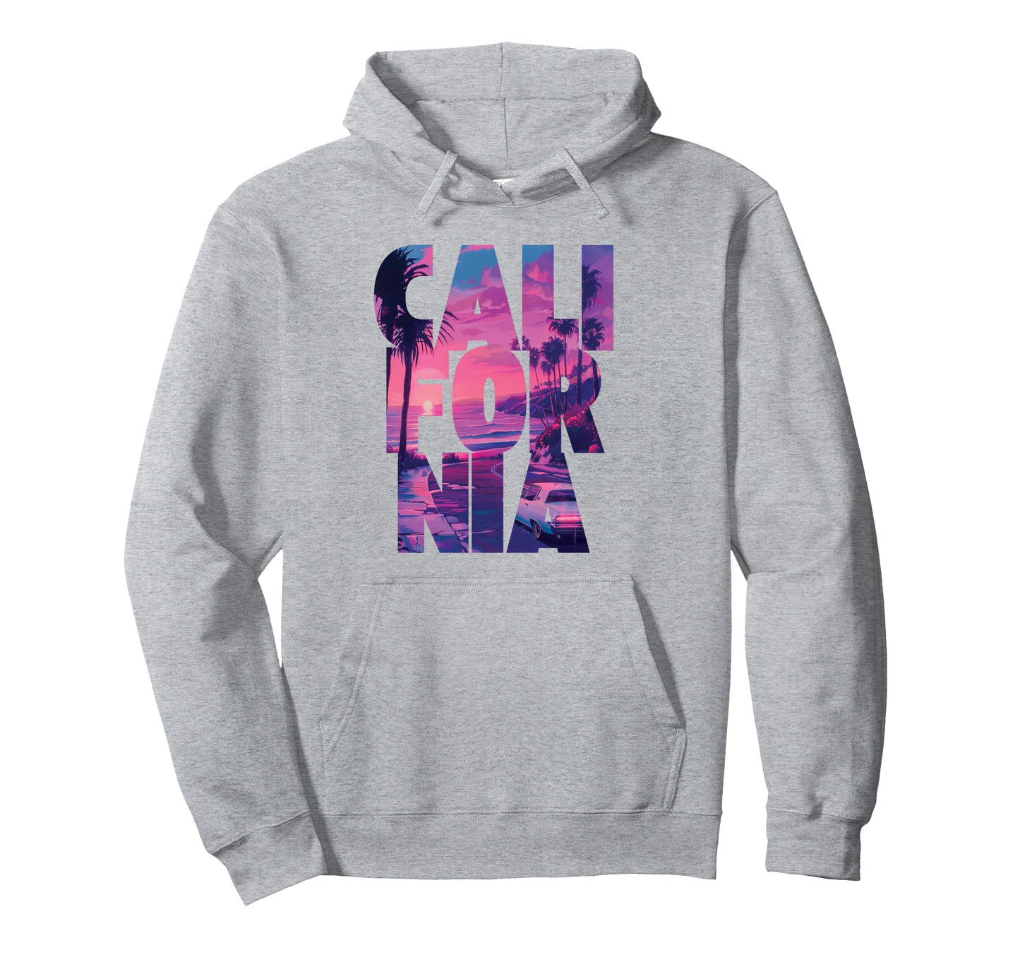 California 80S Hoodie - Fun Novelty Design Unisex - T-Shirt, Sweatshirt, Hoodie