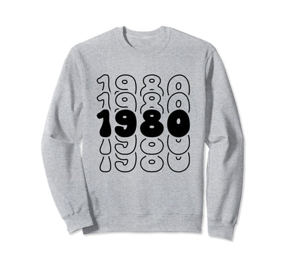 44 Year Old Groovy 44Th Birthday Sweatshirt - Casual Everyday Wear Unisex - T-Shirt, Sweatshirt, Hoodie