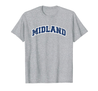 Midland Michigan Varsity T-Shirt - Aesthetic Graphic Unisex - T-Shirt, Sweatshirt, Hoodie