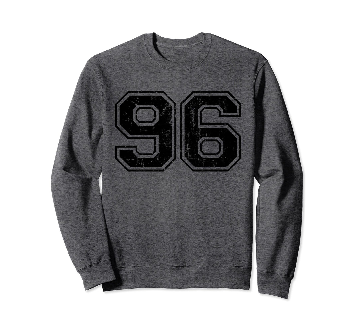 Number 96 Varsity Distressed Sport Sweatshirt - Streetwear Style Men Women - T-Shirt, Sweatshirt, Hoodie