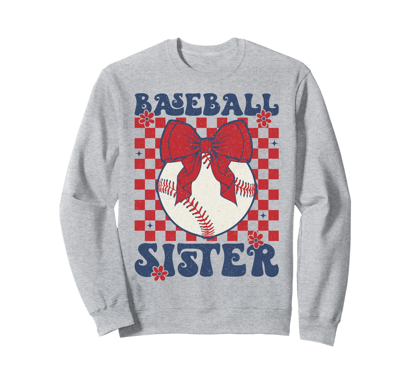 Baseball Sister Coquette Bow Sport Sweatshirt - Streetwear Style Men Women - T-Shirt, Sweatshirt, Hoodie