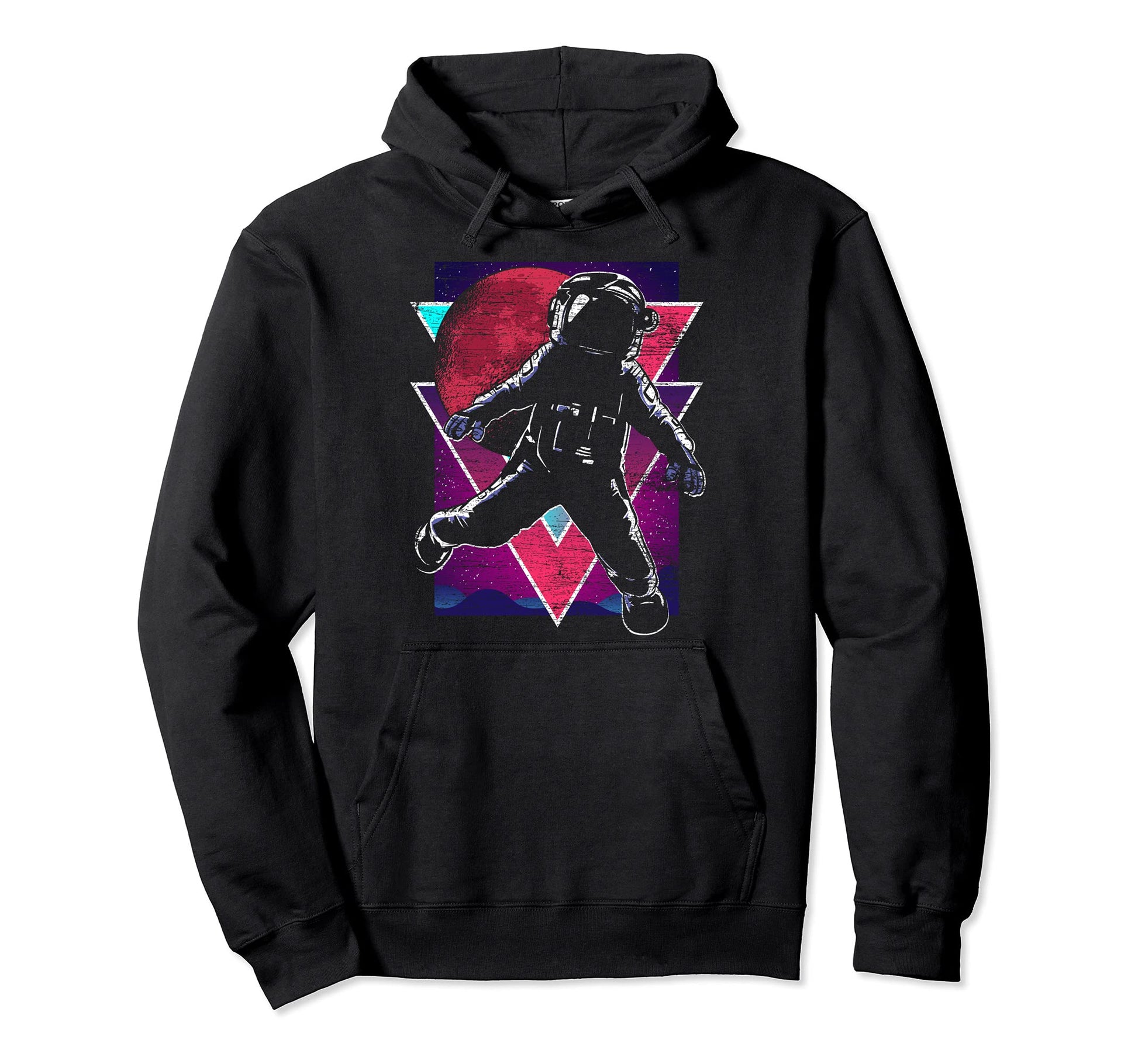 Space 90S Art 80S Aesthetic Astronaut Hoodie - Unique Graphic Unisex - T-Shirt, Sweatshirt, Hoodie