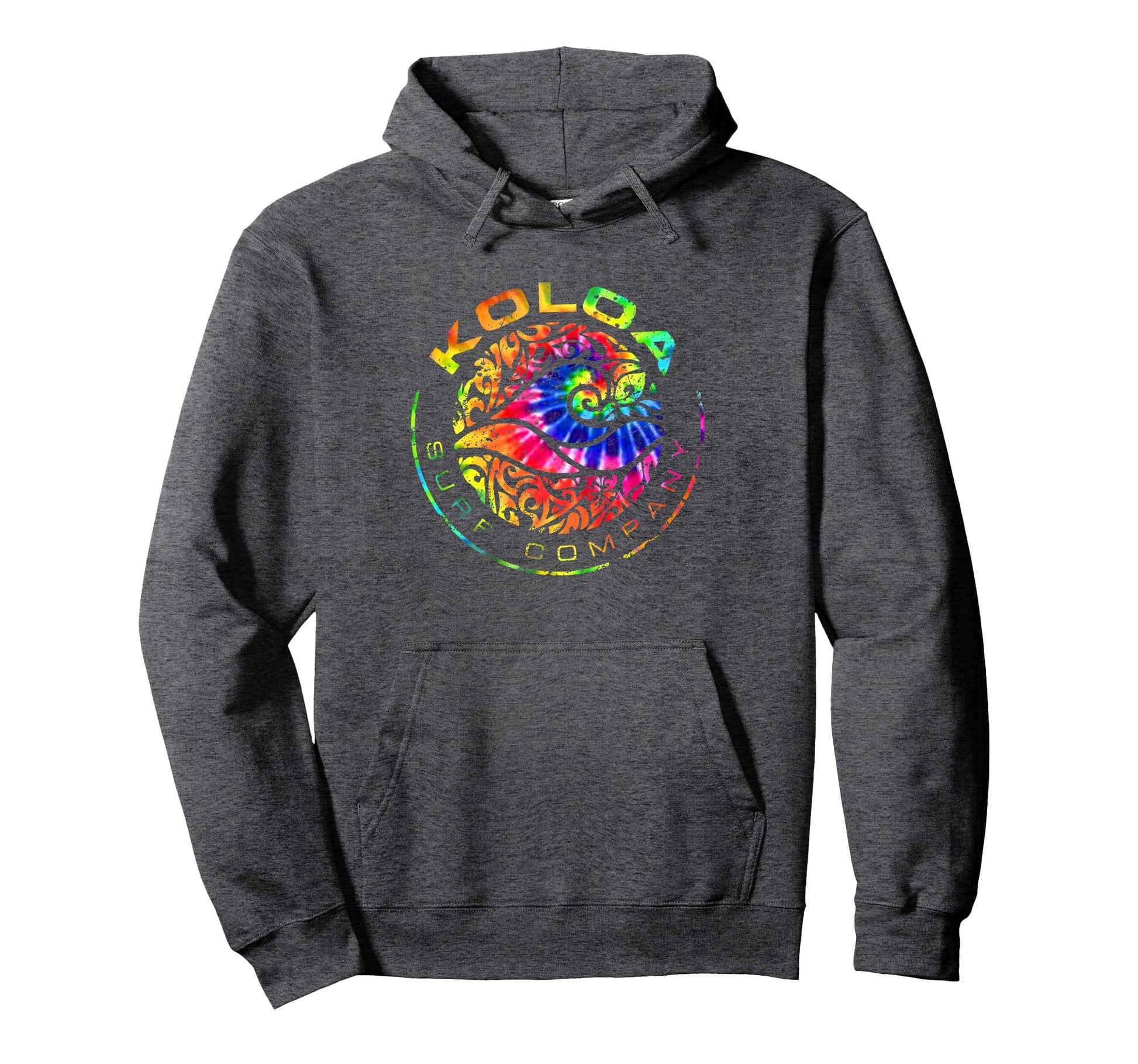 Koloa Surf Circle Wave Rainbow Sweatshirt - Fun Novelty Design Men Women - T-Shirt, Sweatshirt, Hoodie