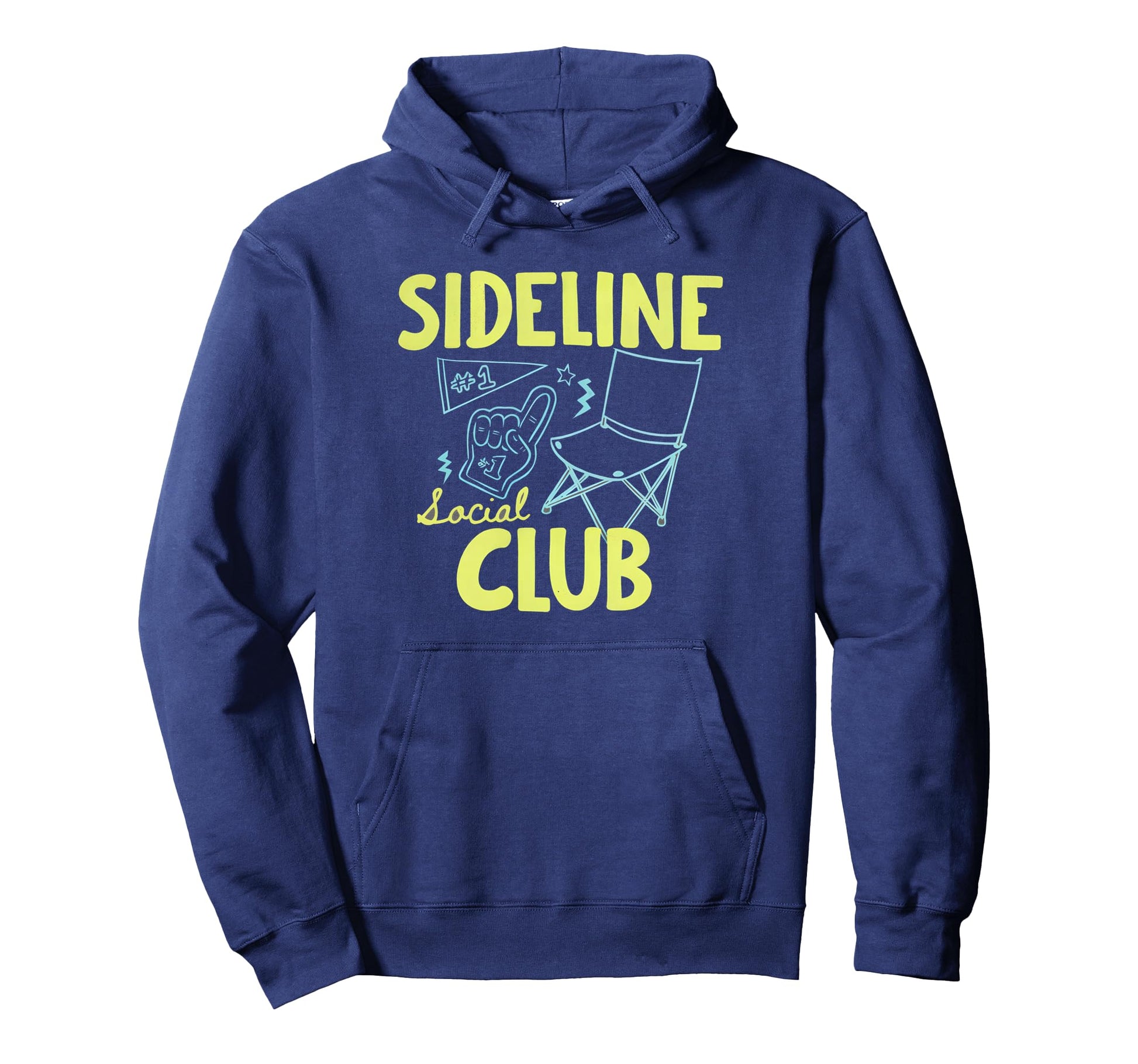 Softball Mom Sideline Social Club Parent Hoodie - Unique Graphic Unisex - T-Shirt, Sweatshirt, Hoodie