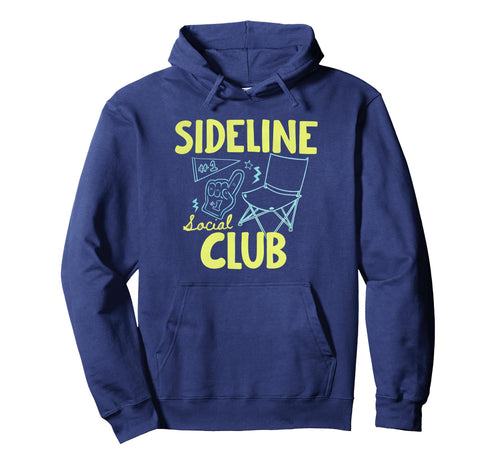 Softball Mom Sideline Social Club Parent Hoodie - Unique Graphic Unisex - T-Shirt, Sweatshirt, Hoodie
