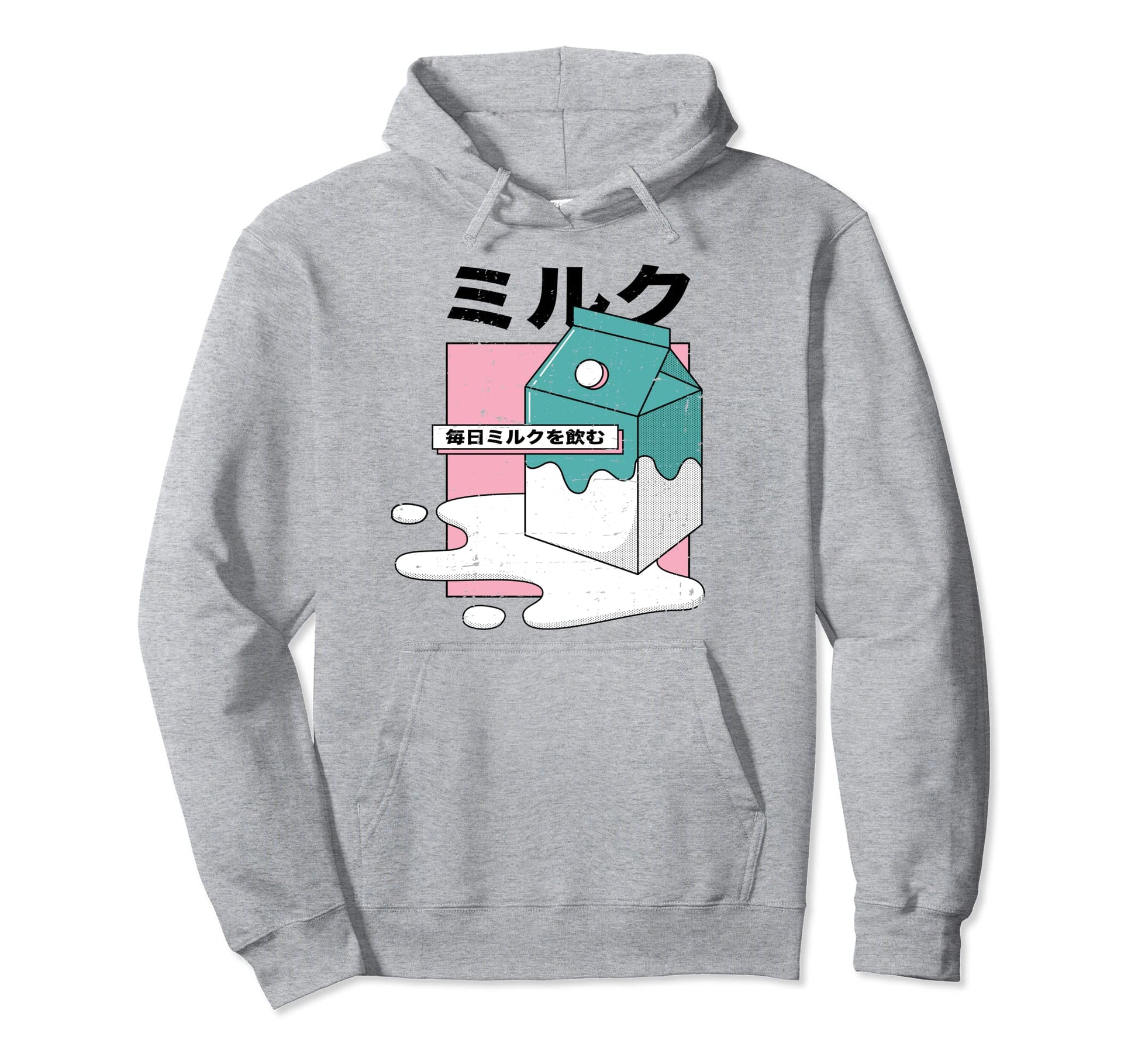 Japan Dairy Milk Aesthetic Vaporwave Hoodie - Custom Art Print for Adults - T-Shirt, Sweatshirt, Hoodie