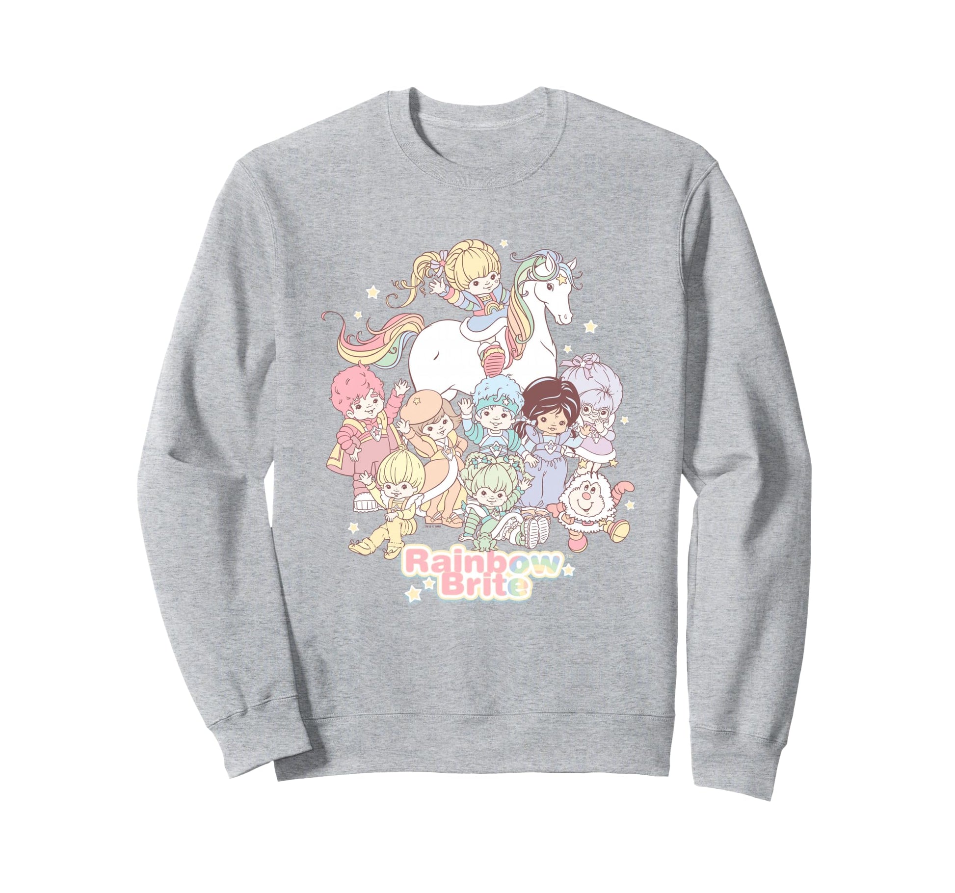 Rainbow Brite Pastel Colors Group Sweatshirt - Novelty Apparel for Adults - T-Shirt, Sweatshirt, Hoodie