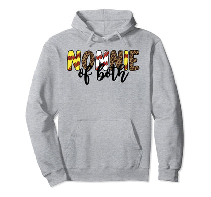 Leopard Nonnie Both Mothers Day Ballpark Hoodie - Trendy Graphic Men Women - T-Shirt, Sweatshirt, Hoodie