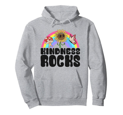 Anti Bullying Rainbow Hippie Music Hoodie - Streetwear Style for Adults - T-Shirt, Sweatshirt, Hoodie