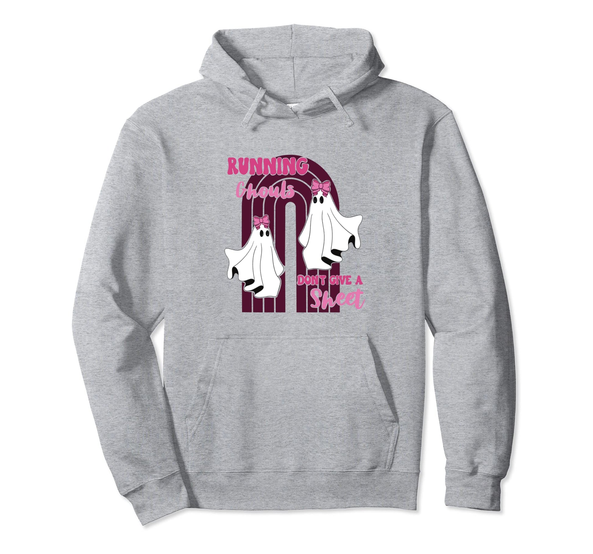 Running Ghouls Dont Give Sheet Hoodie - Casual Everyday Wear for Adults - T-Shirt, Sweatshirt, Hoodie