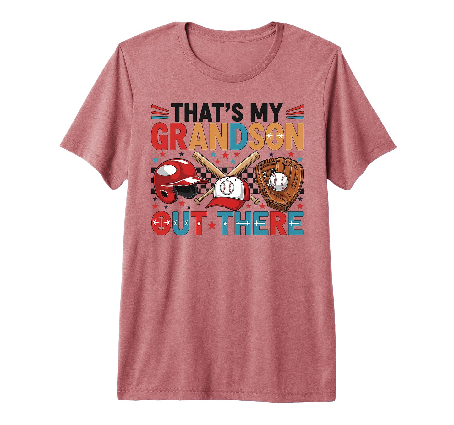 Proud Baseball Grandma Supporting T-Shirt - Casual Everyday Wear Men Women - T-Shirt, Sweatshirt, Hoodie