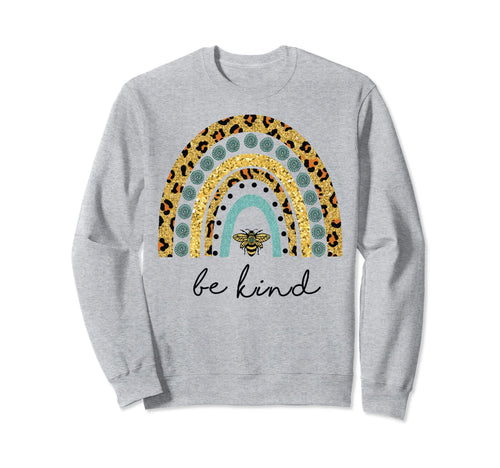 Be Kind Boho Rainbow Bee Kind Tshirts Sweatshirt - Graphic Print Men Women - T-Shirt, Sweatshirt, Hoodie
