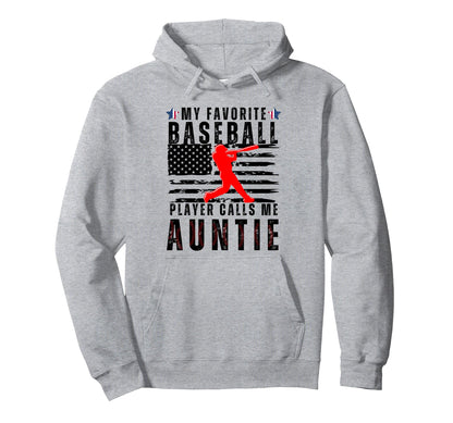 My Favorite Baseball Player Calls Hoodie - Casual Everyday Wear Men Women - T-Shirt, Sweatshirt, Hoodie