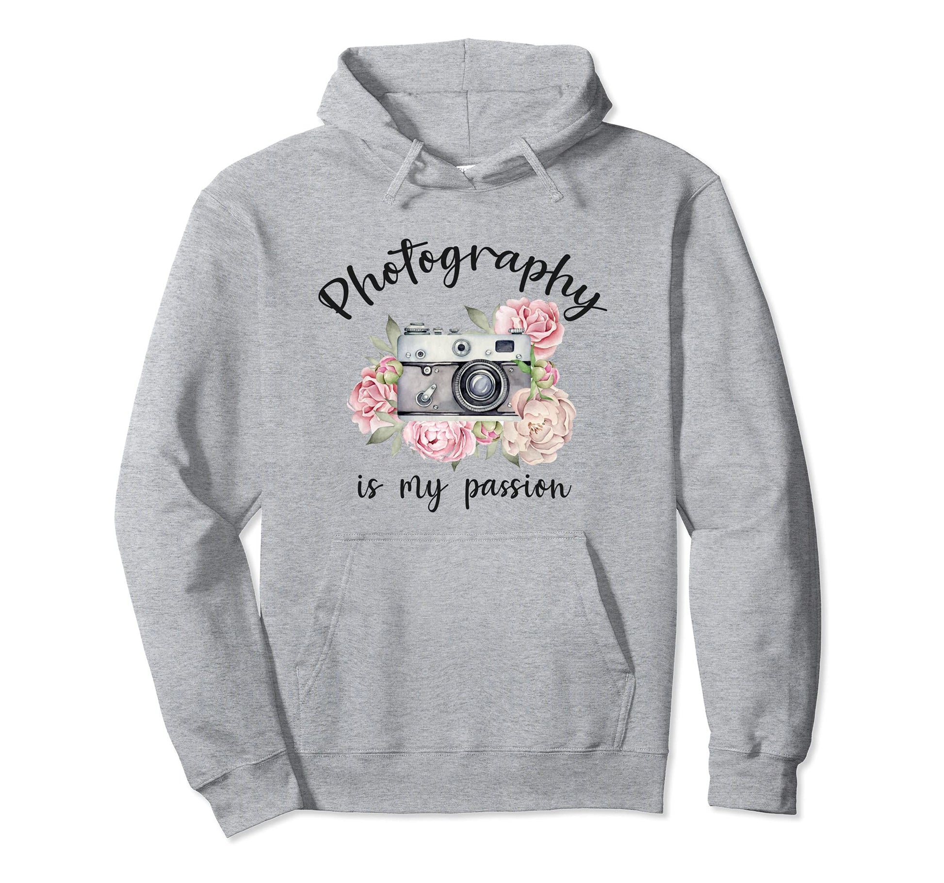 Photography Is My Passion 35Mm Camera Hoodie - Novelty Apparel for Adults - T-Shirt, Sweatshirt, Hoodie