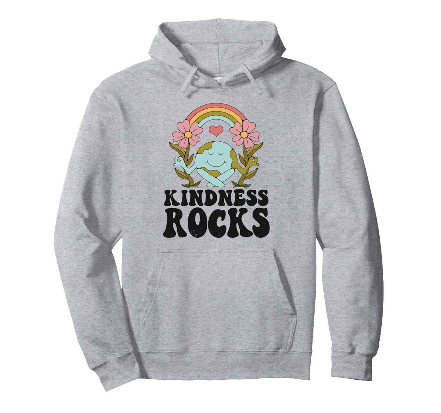 Earth Day Hippie Teacher Rainbow Kindness Hoodie - Custom Art Print Unisex - T-Shirt, Sweatshirt, Hoodie