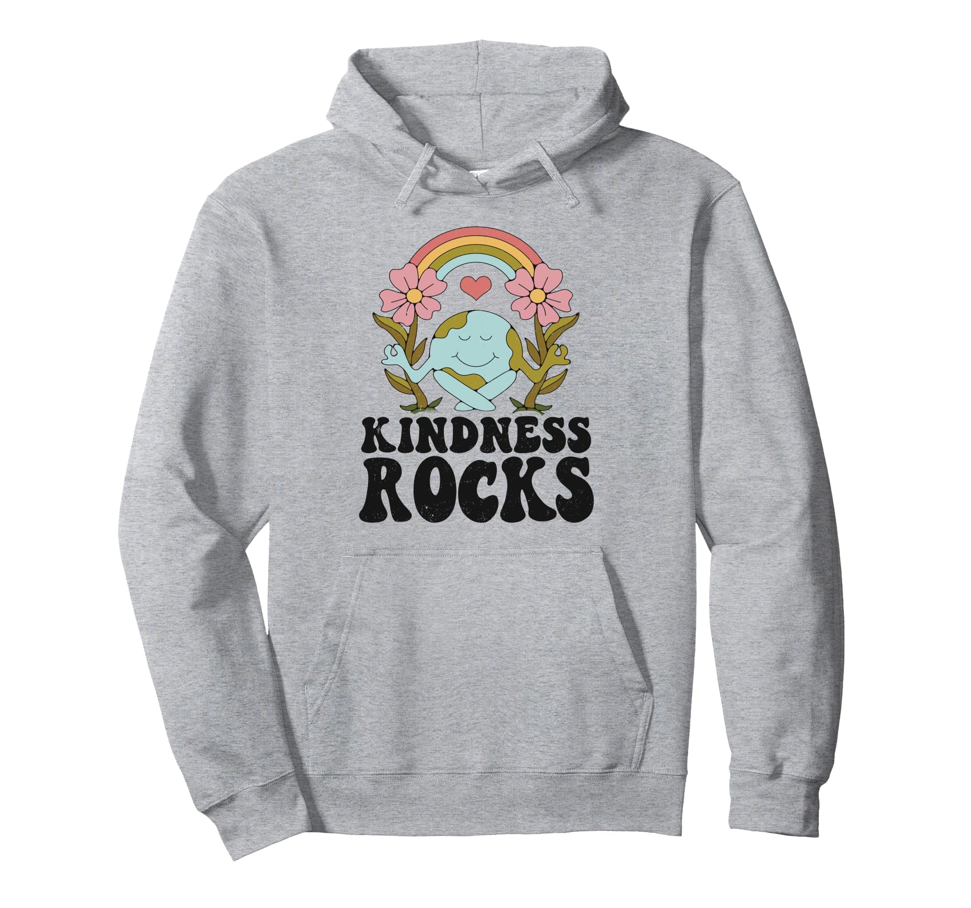 Earth Day Hippie Teacher Rainbow Kindness Hoodie - Custom Art Print Unisex - T-Shirt, Sweatshirt, Hoodie