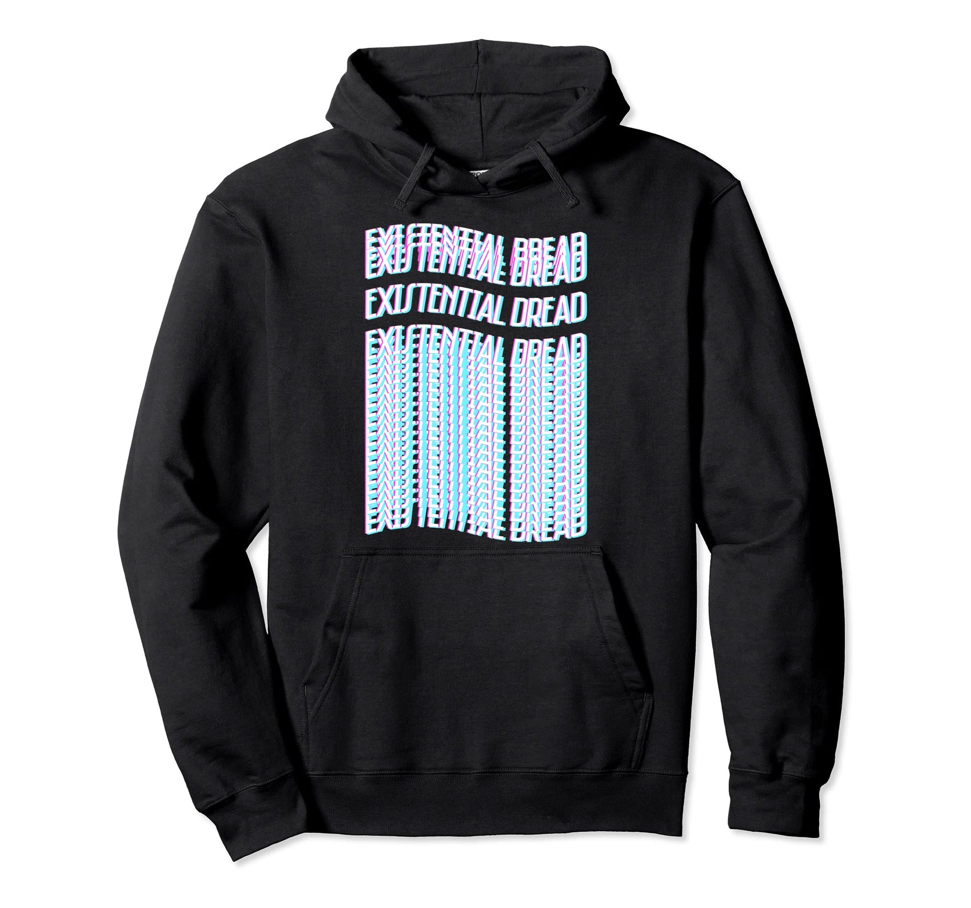 Vaporwave Existential Dread Hoodie - Fun Novelty Design Men Women - T-Shirt, Sweatshirt, Hoodie